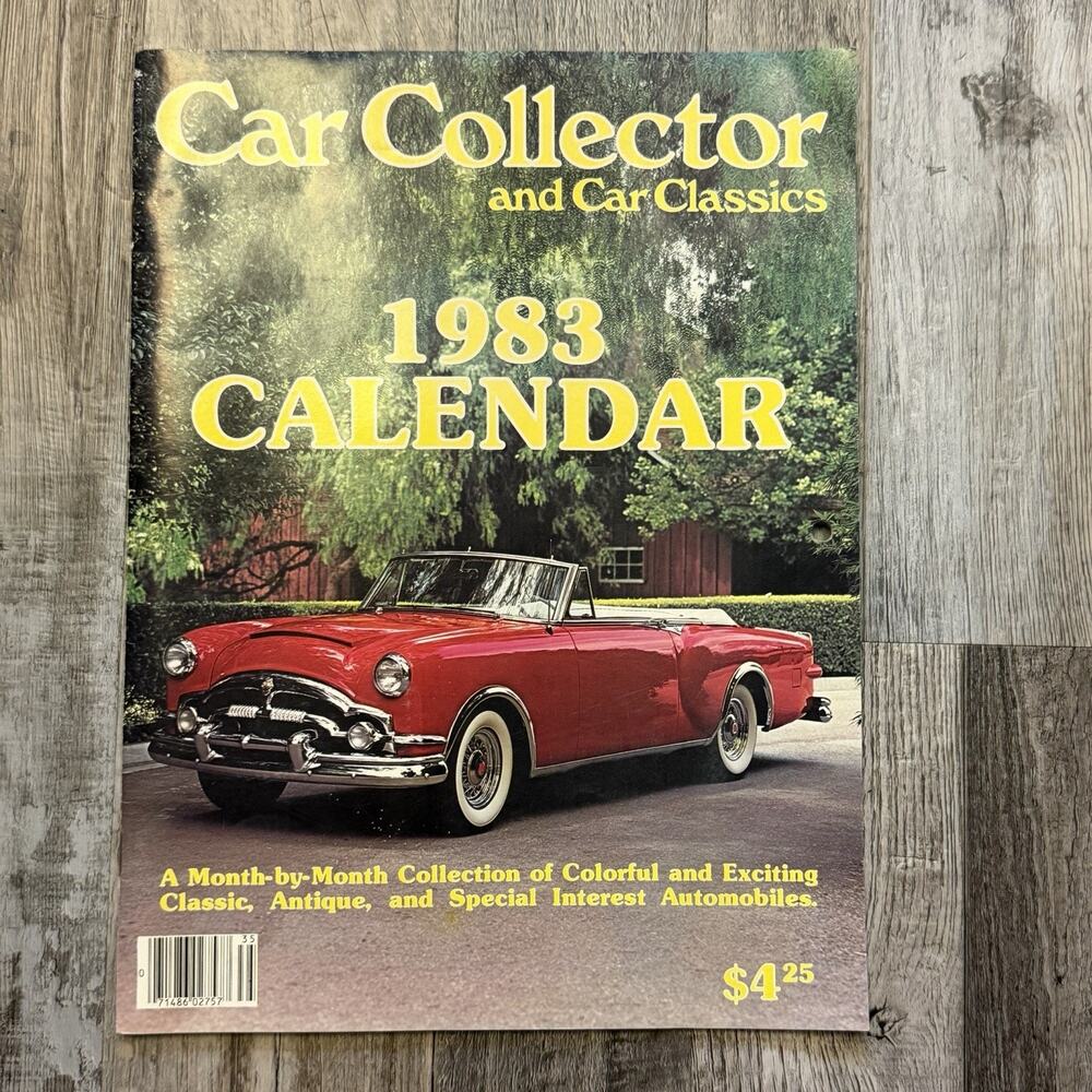 1983 Calendar Edition Car Collector and Car Classics Magazine Vintage - Unused